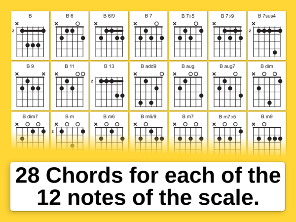 Guitar Chord SVG Bundle Instant Digital Download Guitar Chord SVG Bundle Instant Digital Download