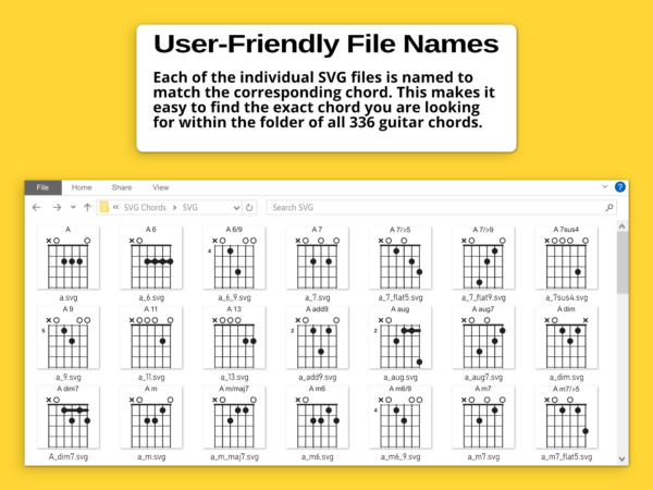Guitar Chord SVG Bundle Instant Digital Download Guitar Chord SVG Bundle Instant Digital Download