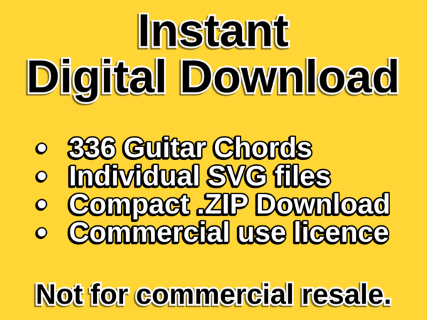 Guitar Chord SVG Bundle Instant Digital Download Guitar Chord SVG Bundle Instant Digital Download