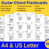 Guitar Chord Diagrams Flashcards Printable Bundle